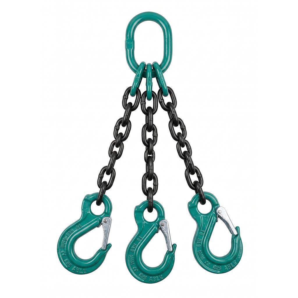 ESTROBO DE CADENA 1/2" G80 X 3 RAMALES C/GANCHOS