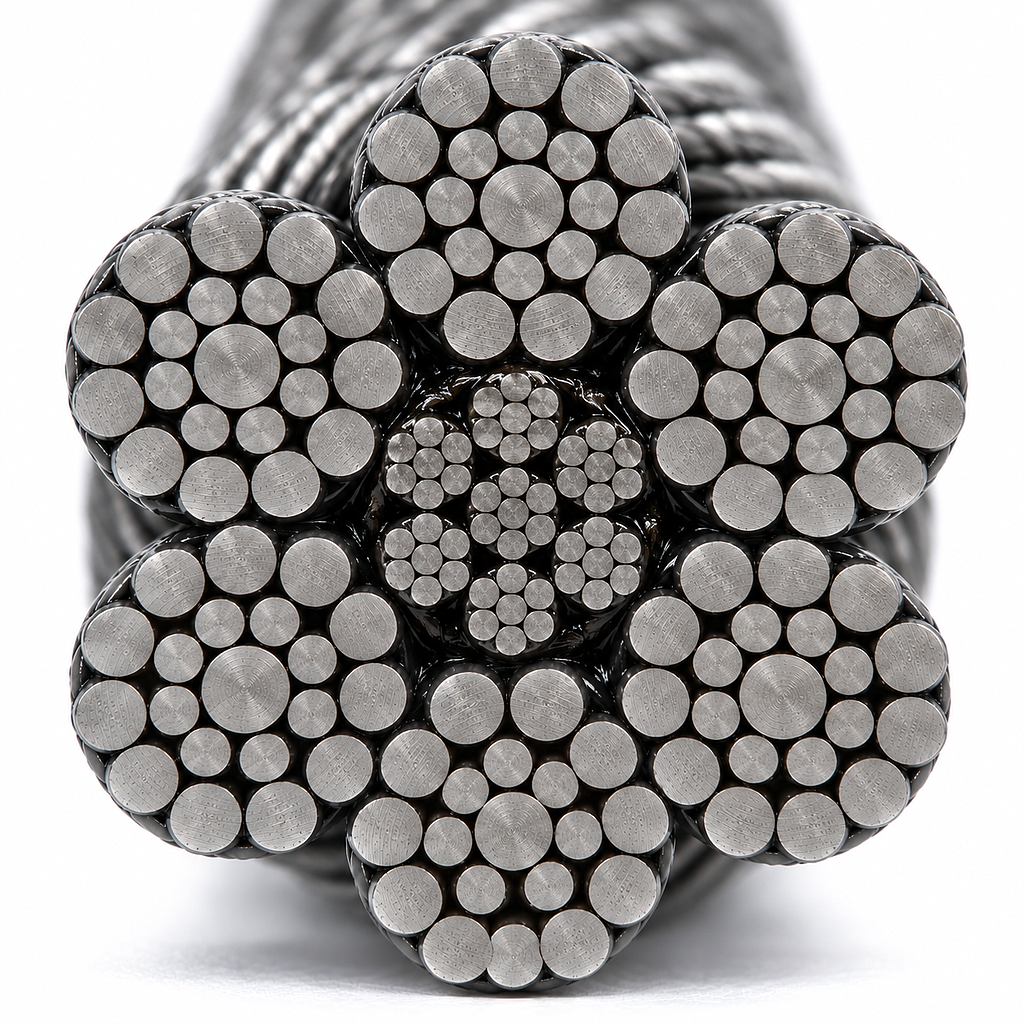 CABLE ACERO 6x19 1.3/8" A/ACERO NEGRO C/GRASA CALIDAD 1960 TRD